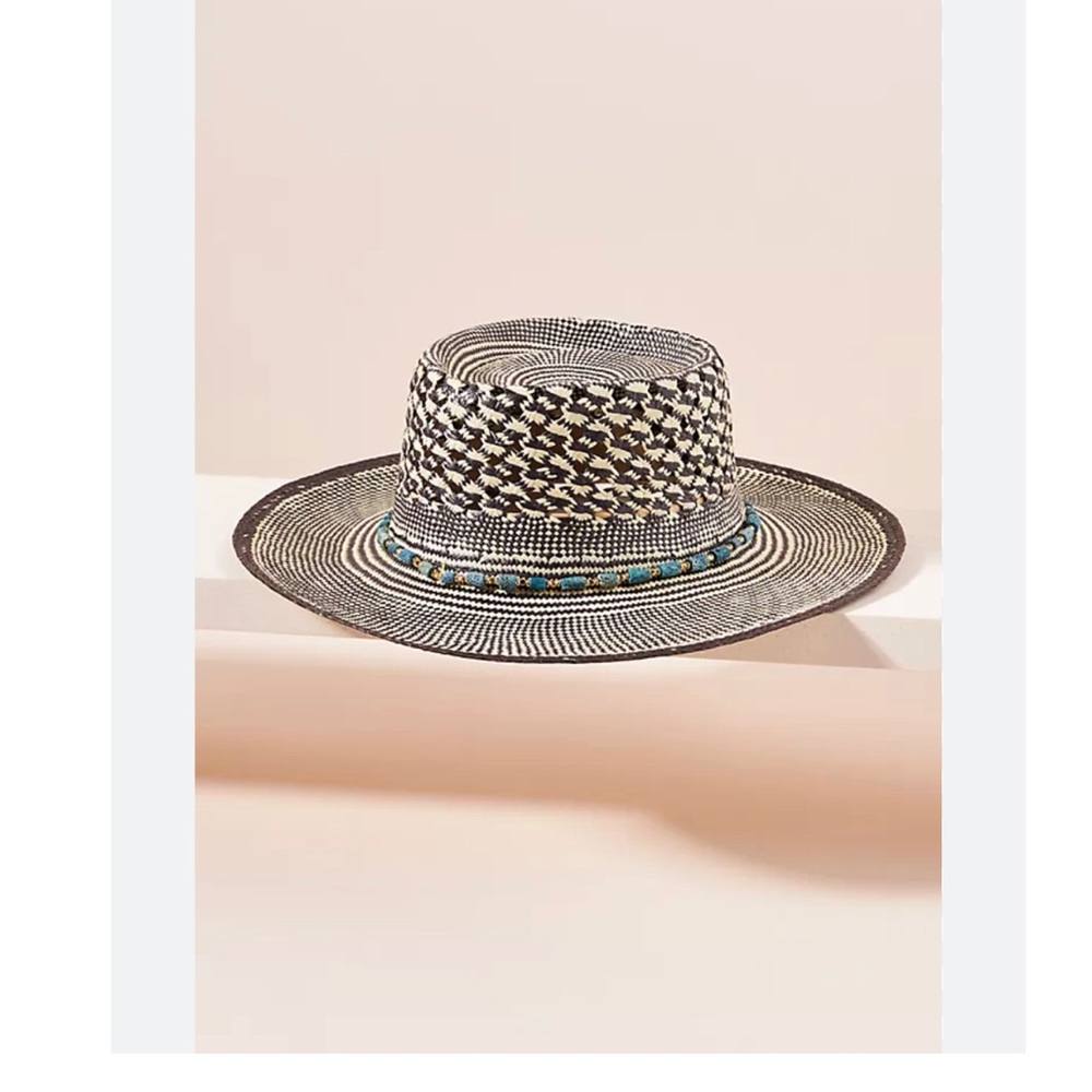 Van Palma Ariane Boater Hat from Anthropologie